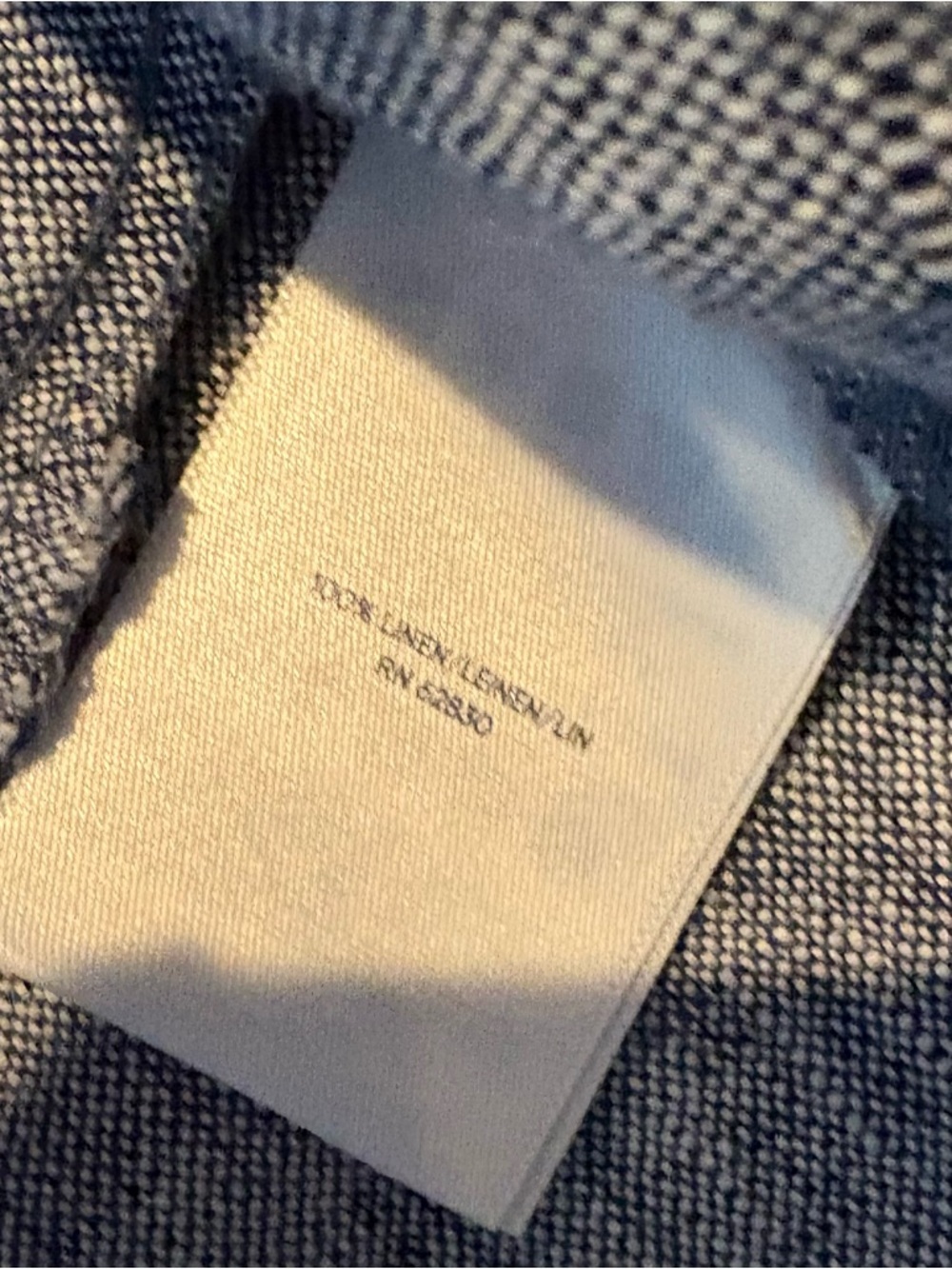 Lands’ End Linen Dress NWT Blue Chambray Petite M | Pockets! - Picture 7 of 10